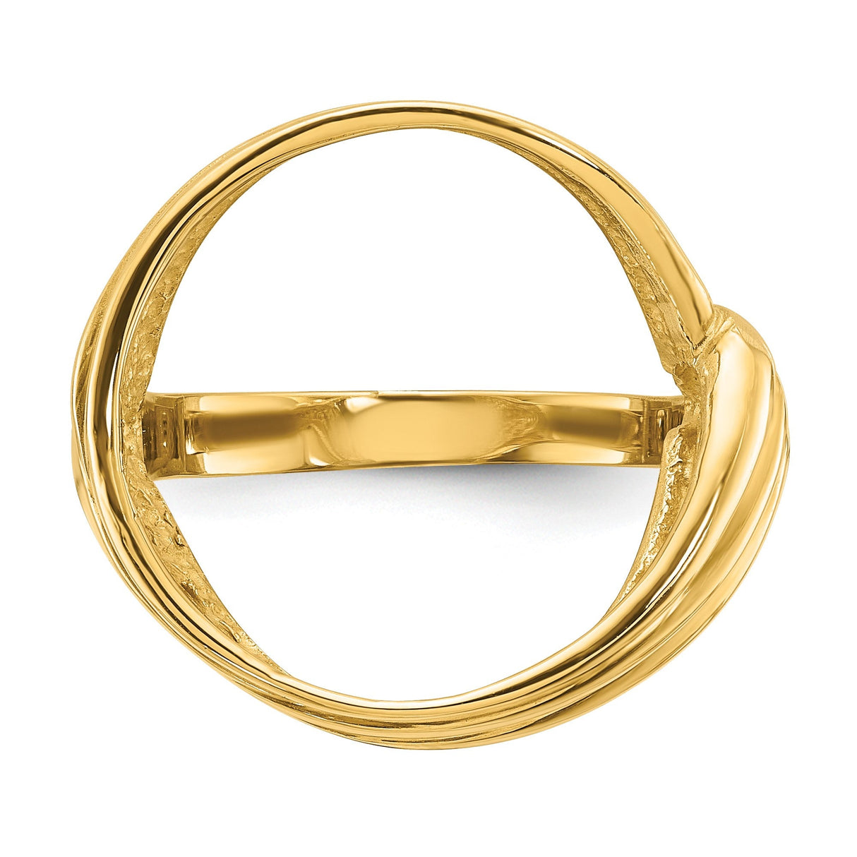 17 mm 14k Yellow Gold coin bezel for 16.5 mm Coin — additional image
