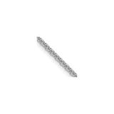 14K White Gold 1.6 mm Polished Chain Necklace, Solid detail view