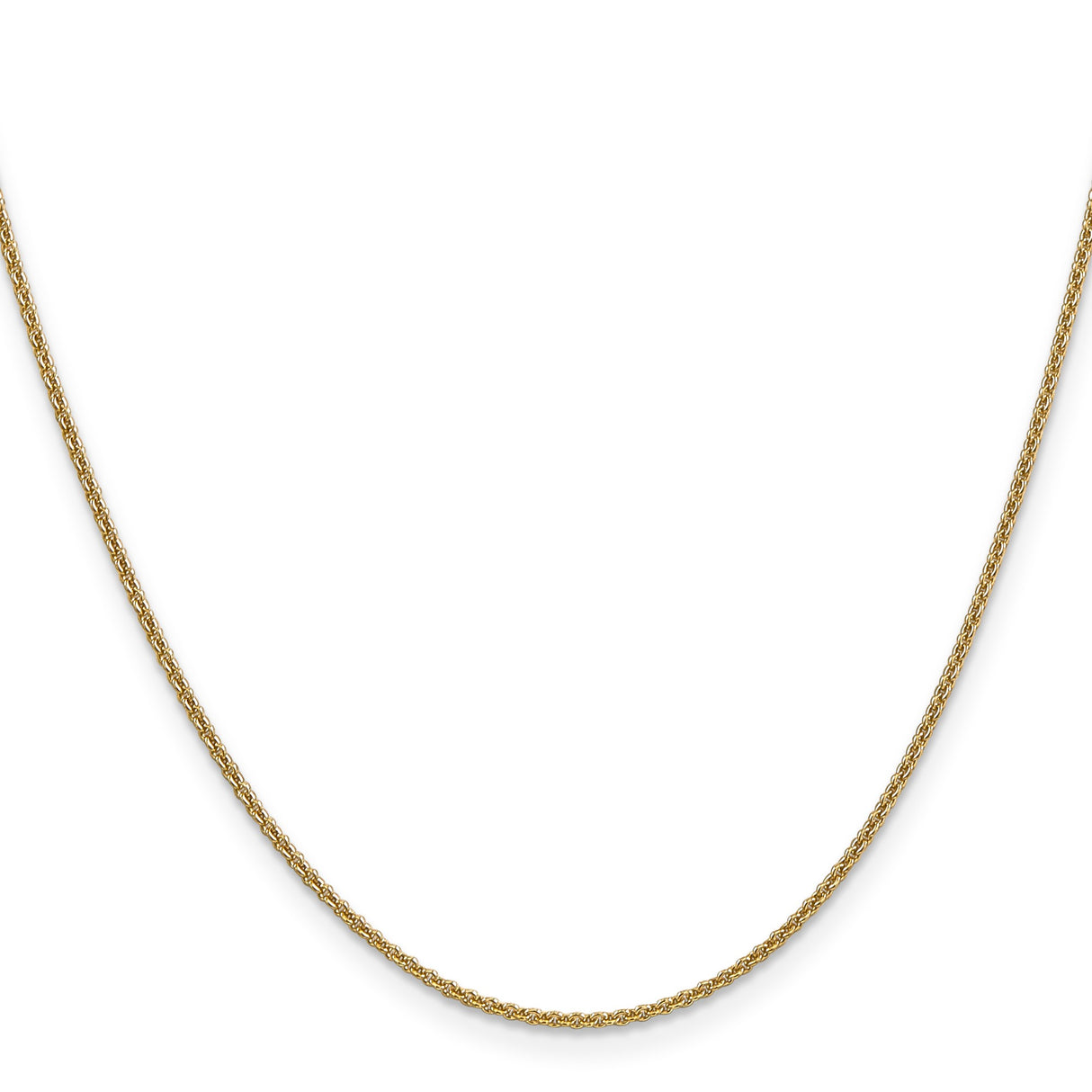 14K Yellow Gold 1.6 mm Polished Chain Necklace