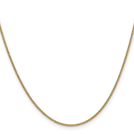 14K Yellow Gold 1.6 mm Polished Chain Necklace