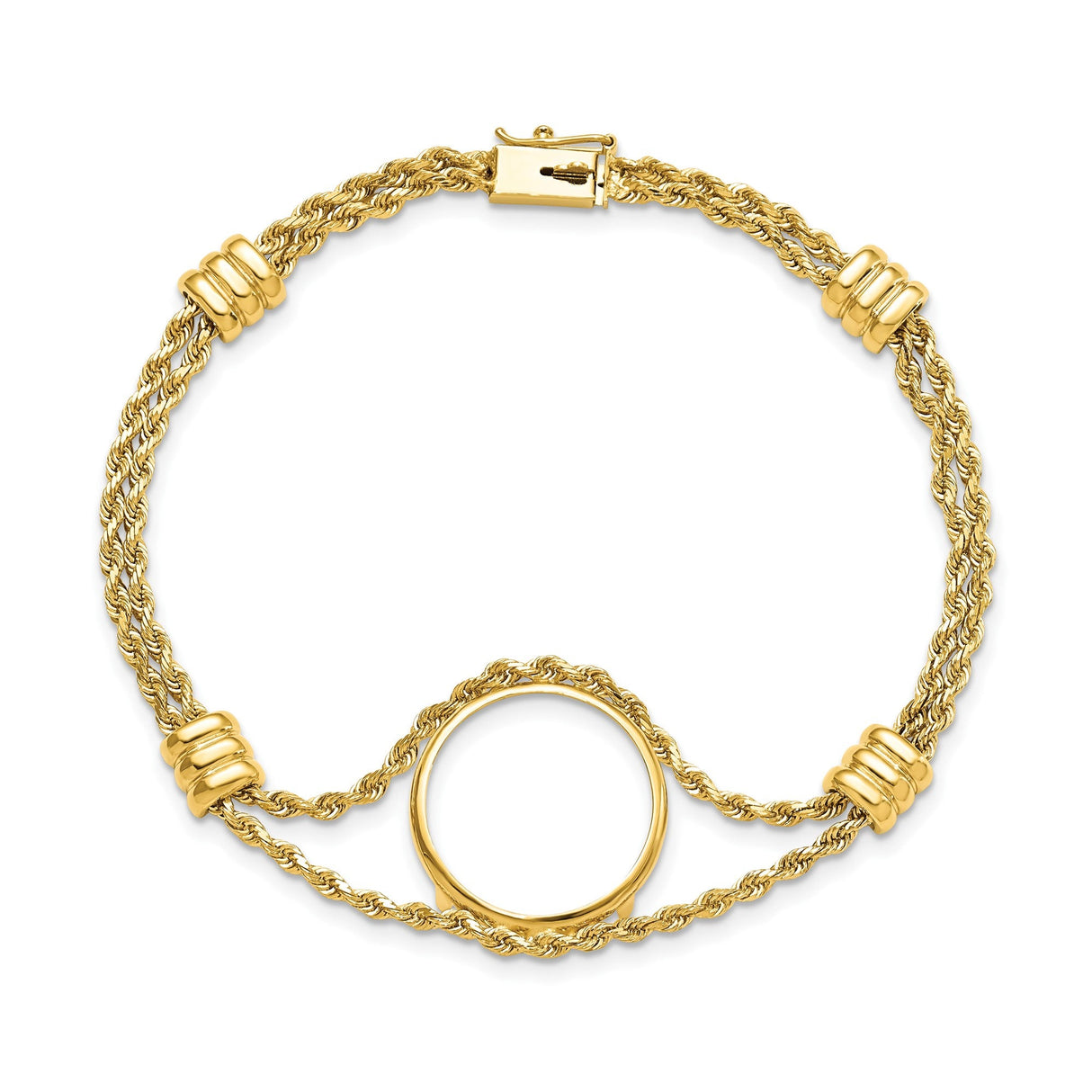 18 mm 14k Yellow Gold coin bezel for 17.8 mm Coin — additional image