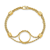 18 mm 14k Yellow Gold coin bezel for 17.8 mm Coin — additional image