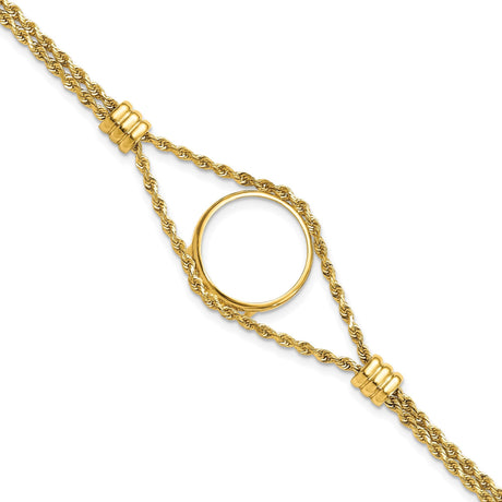 18 mm 14k Yellow Gold coin bezel for 17.8 mm Coin