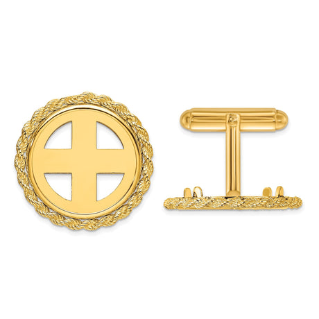 18 mm 14k Yellow Gold coin bezel for 17.8 mm Coin