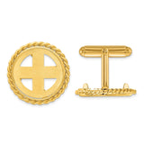 18 mm 14k Yellow Gold coin bezel for 17.8 mm Coin