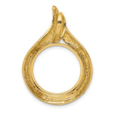 18 mm 14k Yellow Gold coin bezel for 17.8 mm Coin — additional image