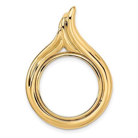 18 mm 14k Yellow Gold coin bezel for 17.8 mm Coin