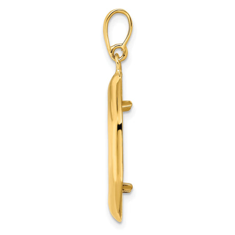 18 mm 14k Yellow Gold coin bezel for 17.8 mm Coin — alternate view