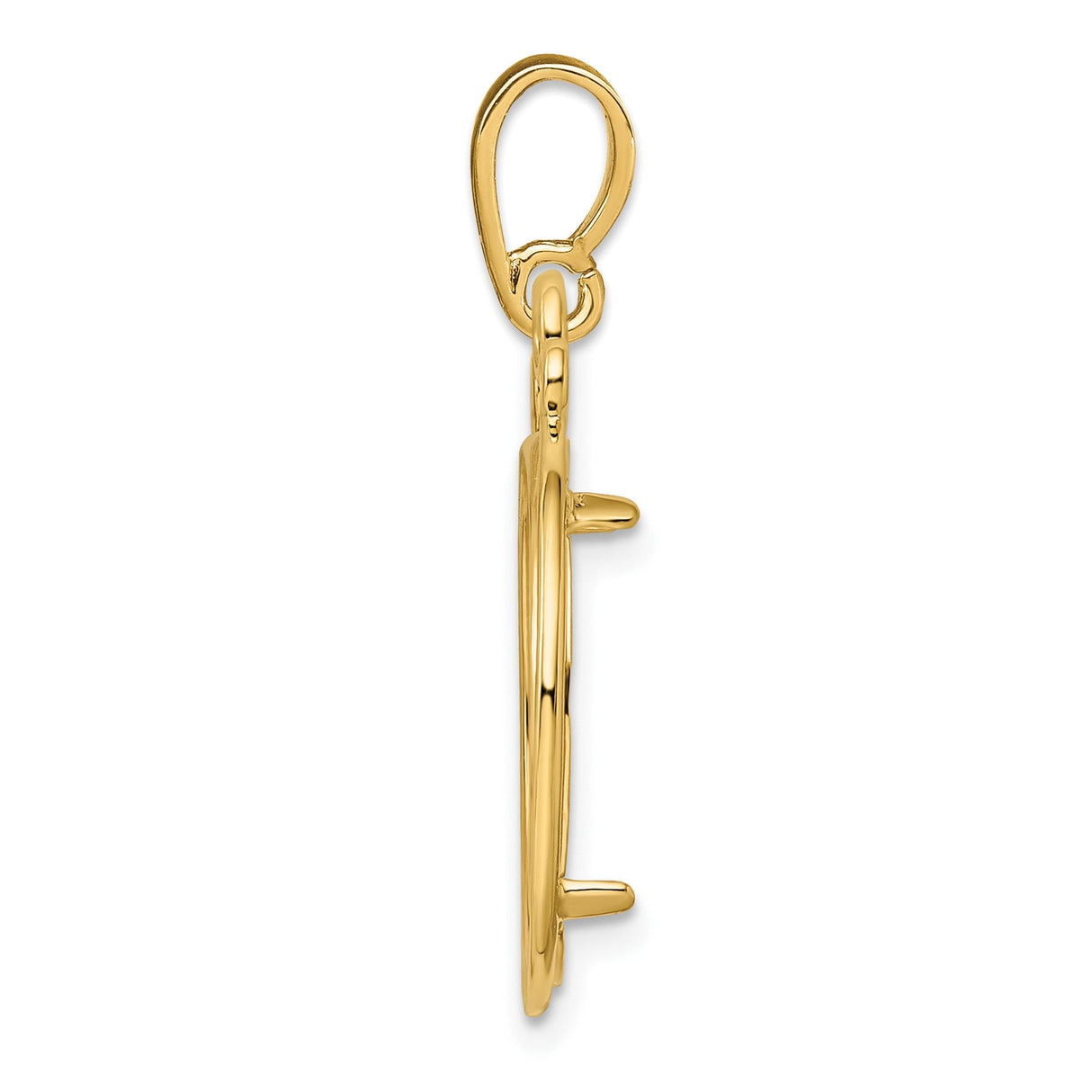 18 mm 14k Yellow Gold coin bezel for 17.8 mm Coin — alternate view