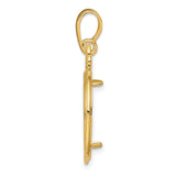 18 mm 14k Yellow Gold coin bezel for 17.8 mm Coin — alternate view
