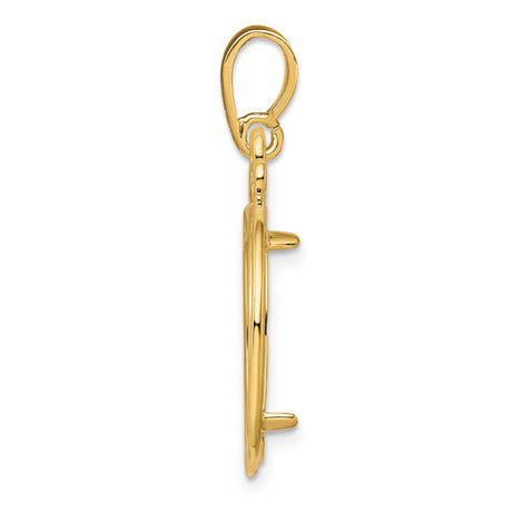 18 mm 14k Yellow Gold coin bezel for 17.8 mm Coin — alternate view