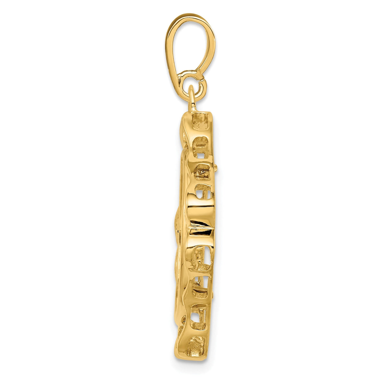 18 mm 14k Yellow Gold coin bezel for 17.8 mm Coin — alternate view