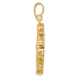 18 mm 14k Yellow Gold coin bezel for 17.8 mm Coin — alternate view