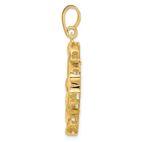 18 mm 14k Yellow Gold coin bezel for 17.8 mm Coin — alternate view