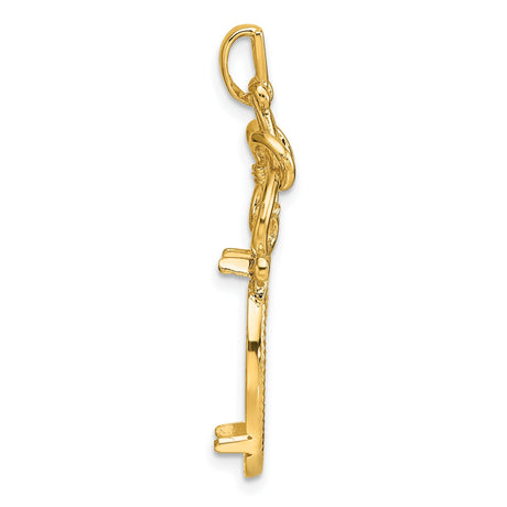 18 mm 14k Yellow Gold coin bezel for 17.8 mm Coin — alternate view