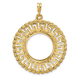 18 mm 14k Yellow Gold coin bezel for 17.8 mm Coin — additional image