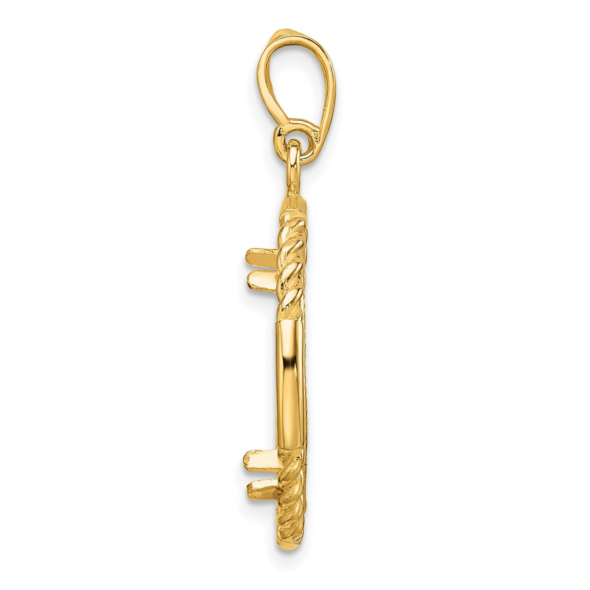 18 mm 14k Yellow Gold coin bezel for 17.8 mm Coin — alternate view