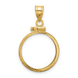 18 mm 10k Yellow Gold coin bezel for 17.8 mm Coin