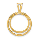 18 mm 14k Yellow Gold coin bezel for 17.8 mm Coin — additional image