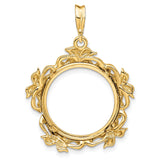 18 mm 14k Yellow Gold coin bezel for 17.8 mm Coin — additional image