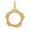 18 mm 14k Yellow Gold coin bezel for 17.8 mm Coin
