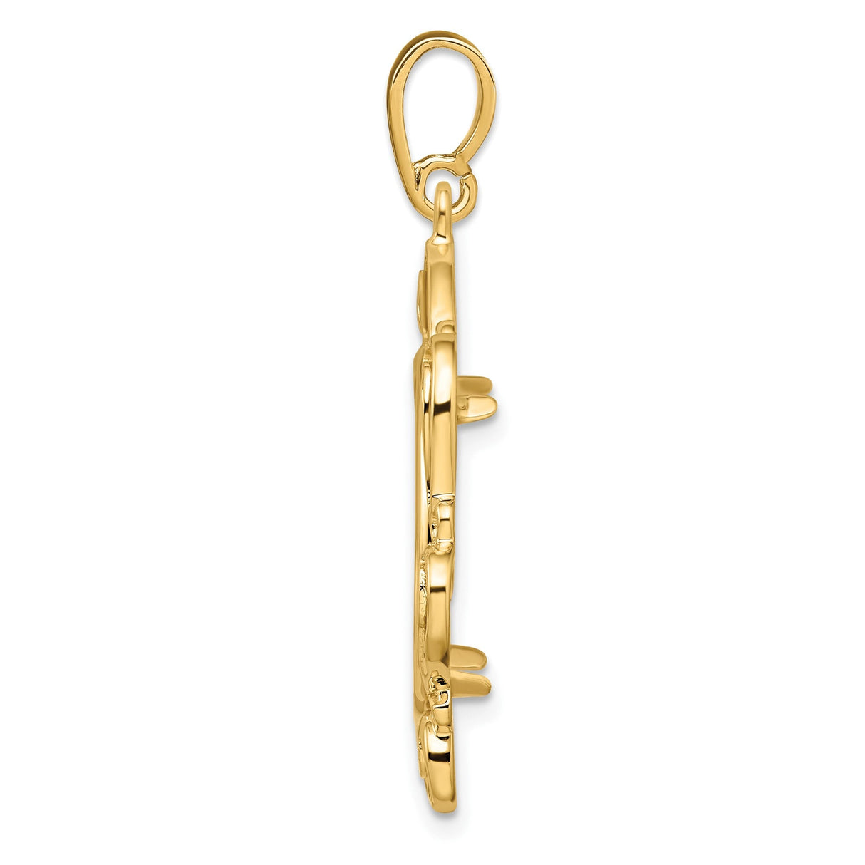18 mm 14k Yellow Gold coin bezel for 17.8 mm Coin — alternate view