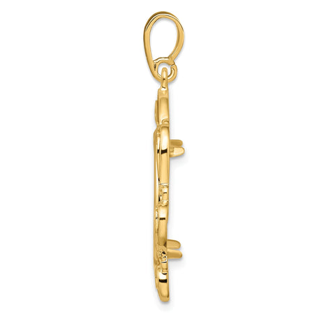 18 mm 14k Yellow Gold coin bezel for 17.8 mm Coin — alternate view