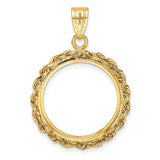 18 mm 14k Yellow Gold coin bezel for 17.8 mm Coin — additional image