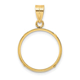18 mm 14k Yellow Gold coin bezel for 17.8 mm Coin — additional image