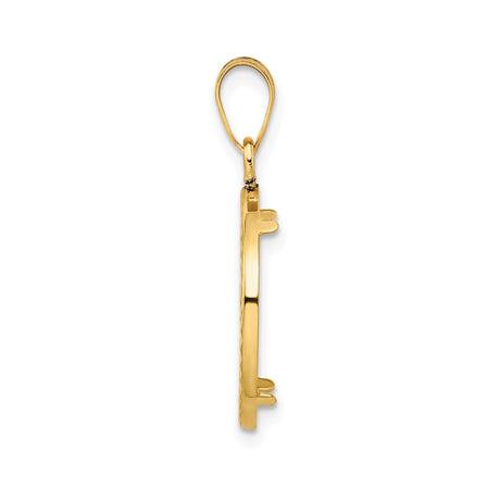 18 mm 14k Yellow Gold coin bezel for 17.8 mm Coin — alternate view