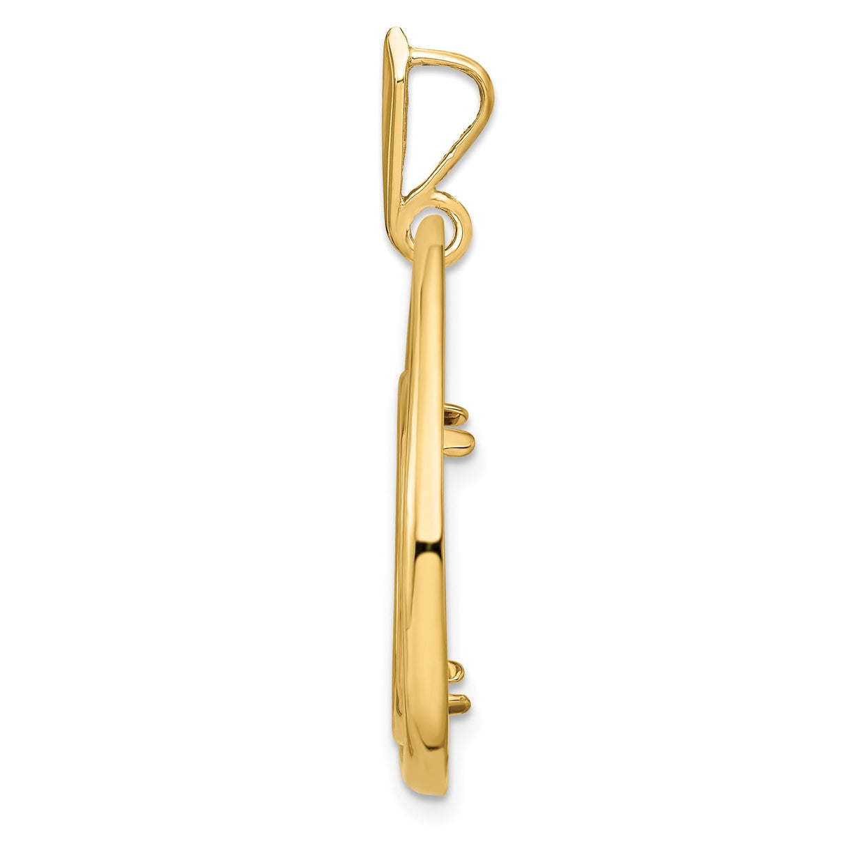 18 mm 14k Yellow Gold coin bezel for 17.8 mm Coin — alternate view
