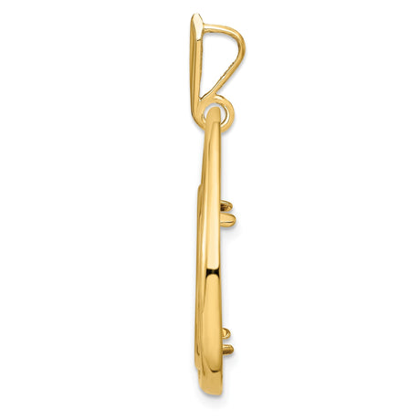 18 mm 14k Yellow Gold coin bezel for 17.8 mm Coin — alternate view