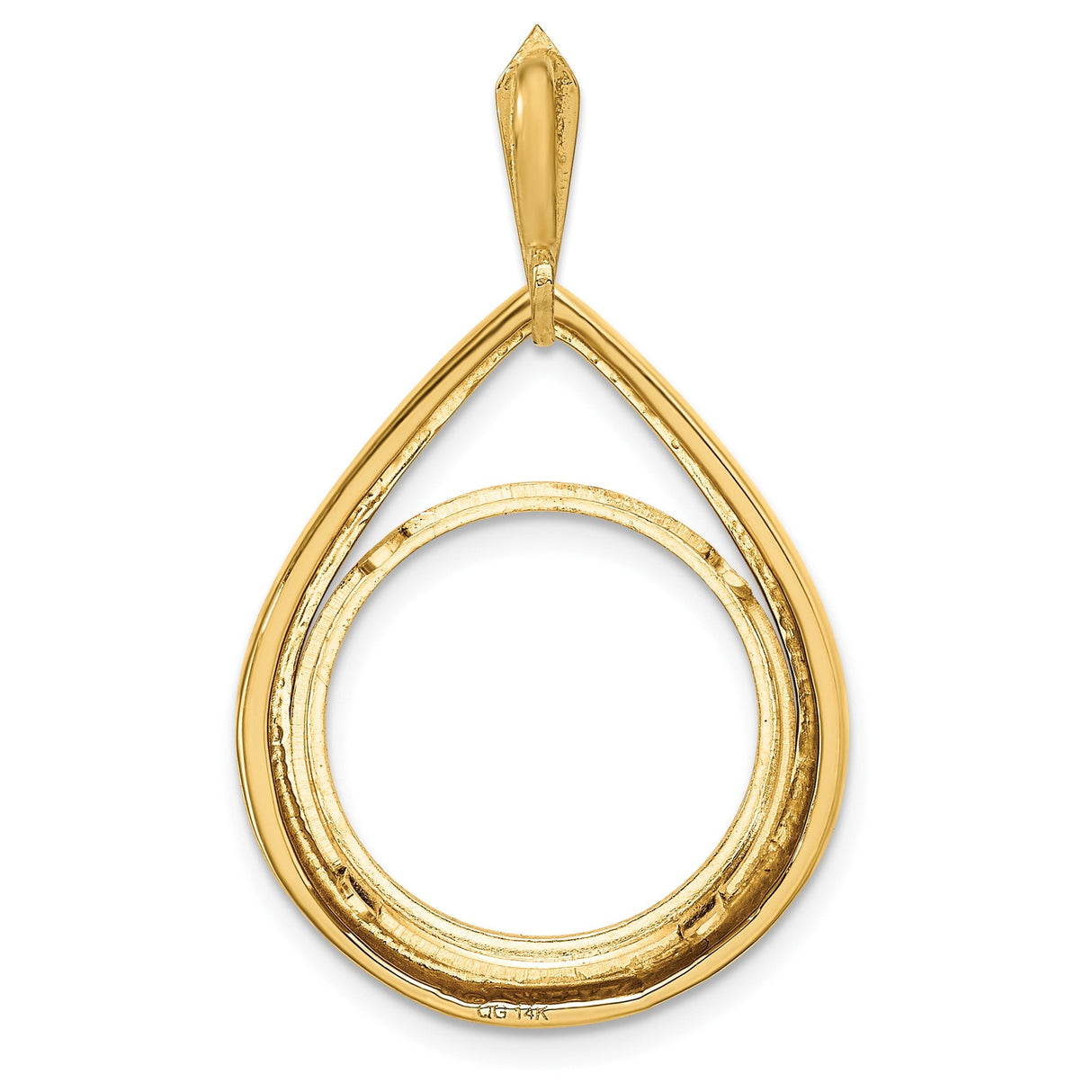 18 mm 14k Yellow Gold coin bezel for 17.8 mm Coin — additional image