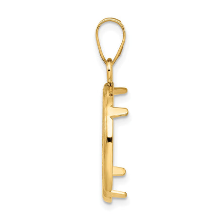 18 mm 14k Yellow Gold coin bezel for 17.8 mm Coin — alternate view