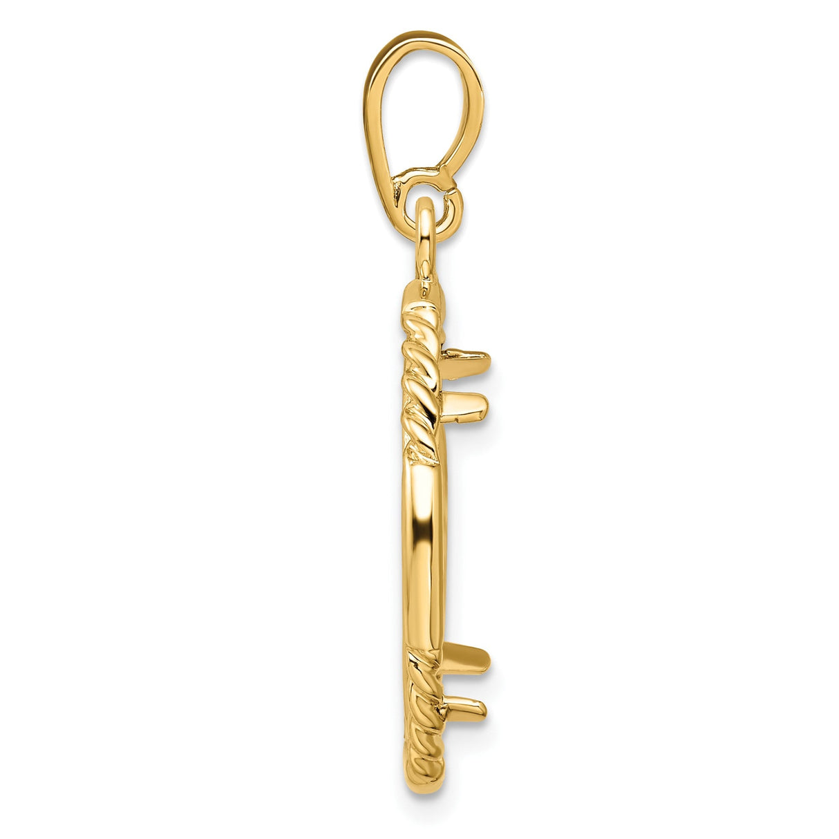 18 mm 14k Yellow Gold coin bezel for 17.8 mm Coin — alternate view