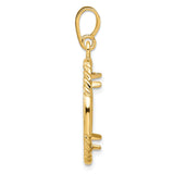 18 mm 14k Yellow Gold coin bezel for 17.8 mm Coin — alternate view