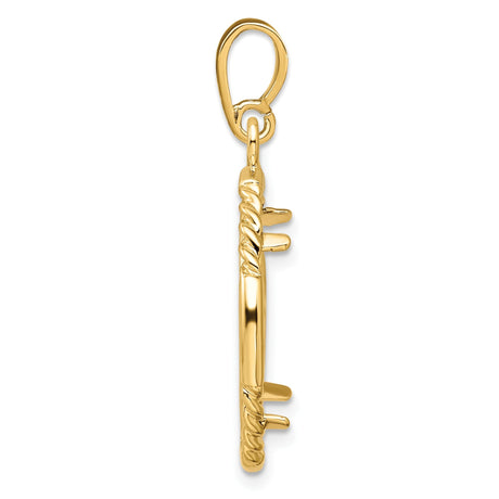 18 mm 14k Yellow Gold coin bezel for 17.8 mm Coin — alternate view