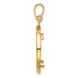 18 mm 14k Yellow Gold coin bezel for 17.8 mm Coin — alternate view