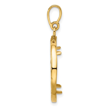 18 mm 14k Yellow Gold coin bezel for 17.8 mm Coin — alternate view