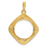 18 mm 14k Yellow Gold coin bezel for 17.8 mm Coin — additional image