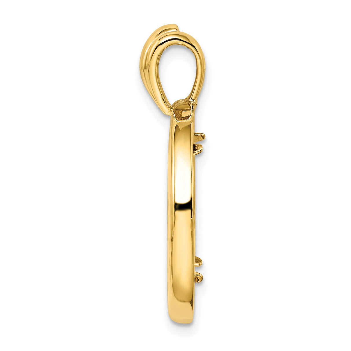 18 mm 14k Yellow Gold coin bezel for 17.8 mm Coin — alternate view