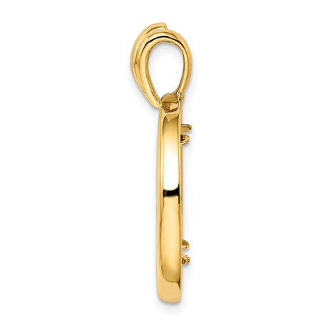 18 mm 14k Yellow Gold coin bezel for 17.8 mm Coin — alternate view