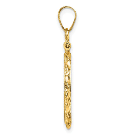 18 mm 14k Yellow Gold coin bezel for 17.8 mm Coin — alternate view