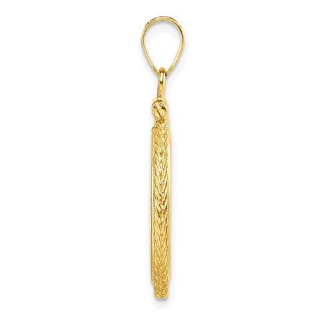 18 mm 14k Yellow Gold coin bezel for 17.8 mm Coin — alternate view