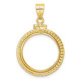 18 mm 14k Yellow Gold coin bezel for 17.8 mm Coin — additional image