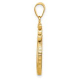 18 mm 14k Yellow Gold coin bezel for 17.8 mm Coin — alternate view