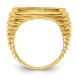 18 mm 14k Yellow Gold coin bezel for 17.8 mm Coin — alternate view