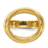 18 mm 14k Yellow Gold coin bezel for 17.8 mm Coin — additional image