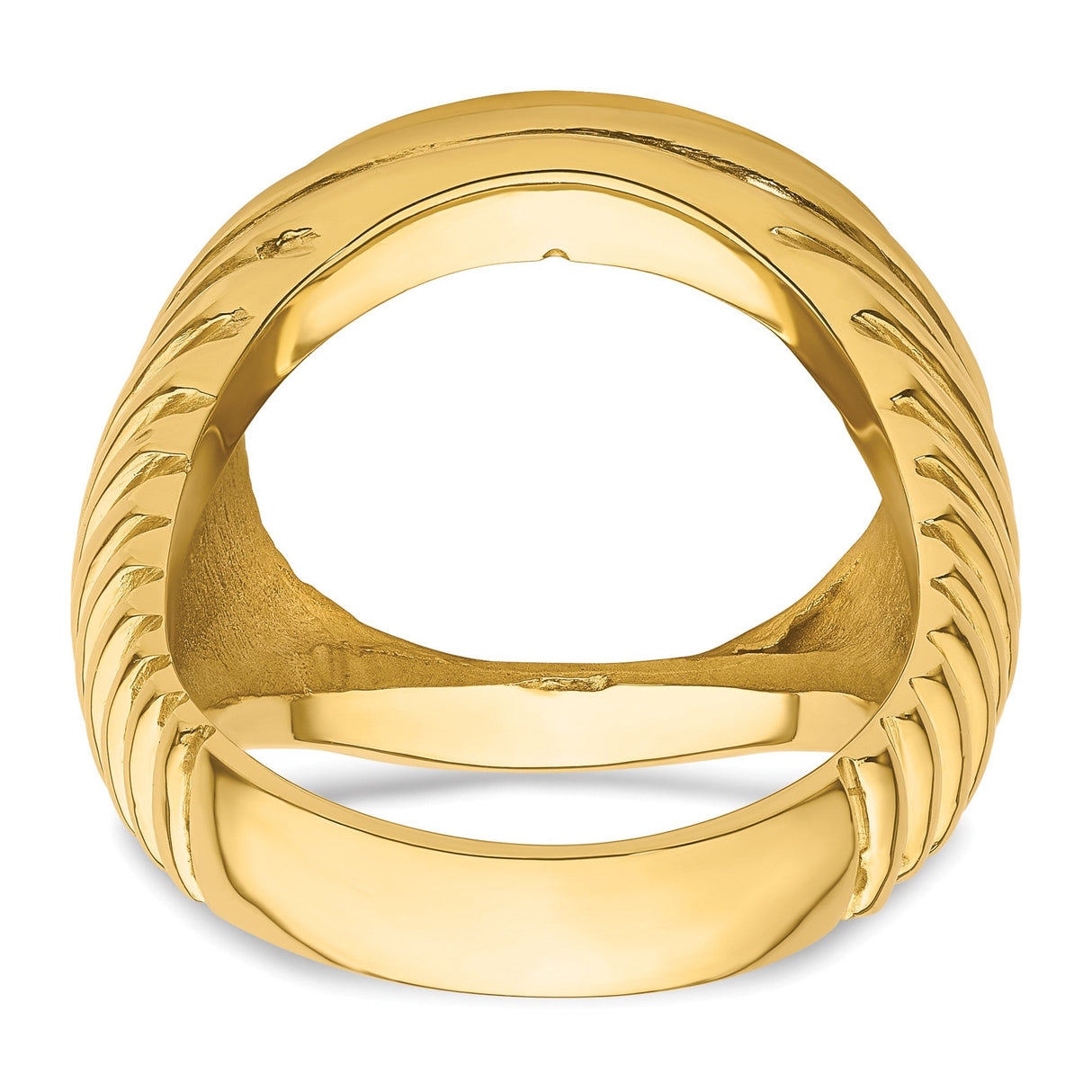 18 mm 14k Yellow Gold coin bezel for 17.8 mm Coin — additional image