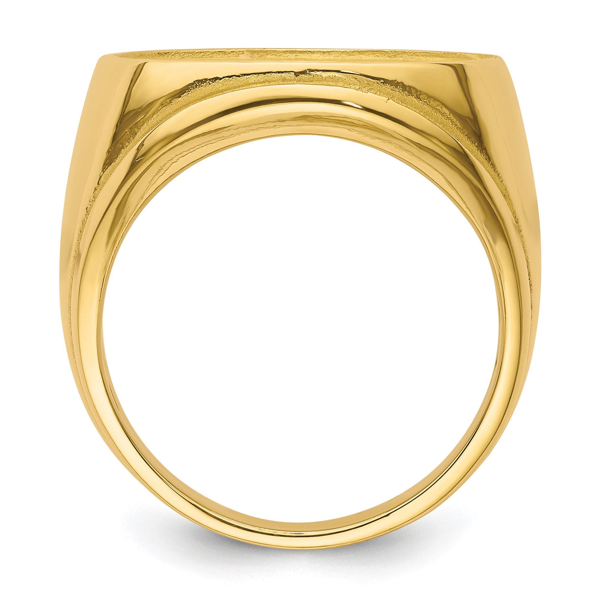 18 mm 14k Yellow Gold coin bezel for 17.8 mm Coin — alternate view